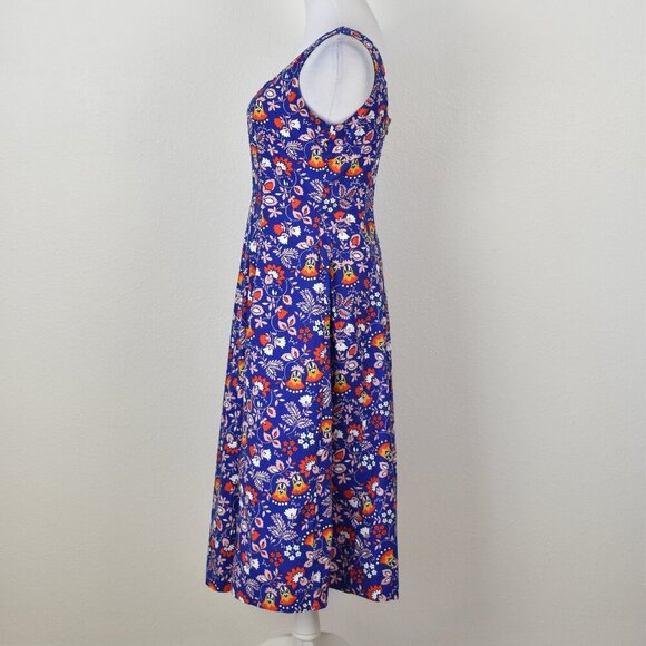 Boden Sabina Midi Tank Dress Exotic Garden Floral - 6R - Picture 7 of 8